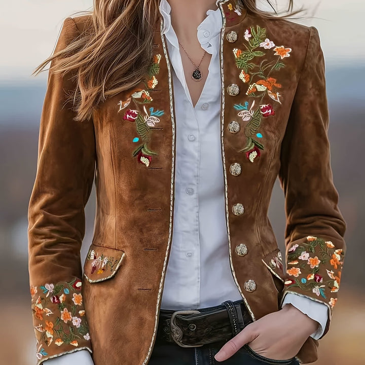 Rosalie | Embroidered Floral Blazer