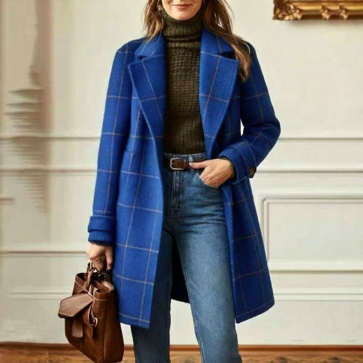 Caroline | Plaid Longline Coat