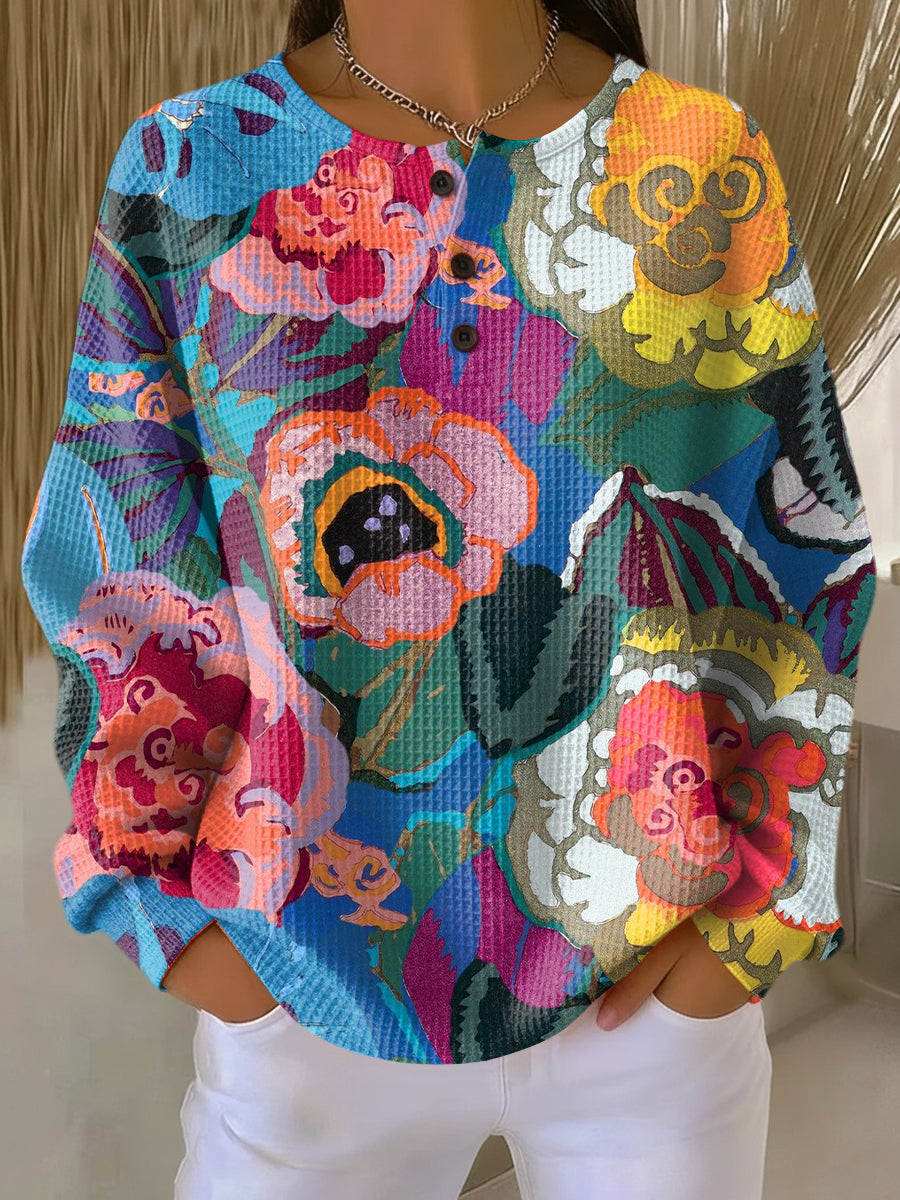 Ida | Vibrant Floral Sweater