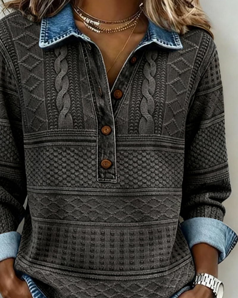 Madison | Relaxed Denim Pullover