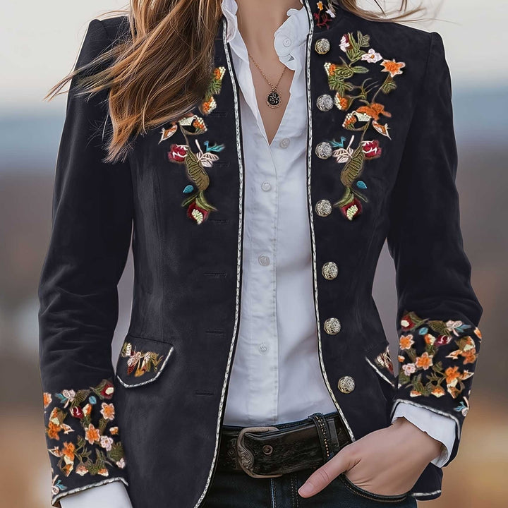 Rosalie | Embroidered Floral Blazer
