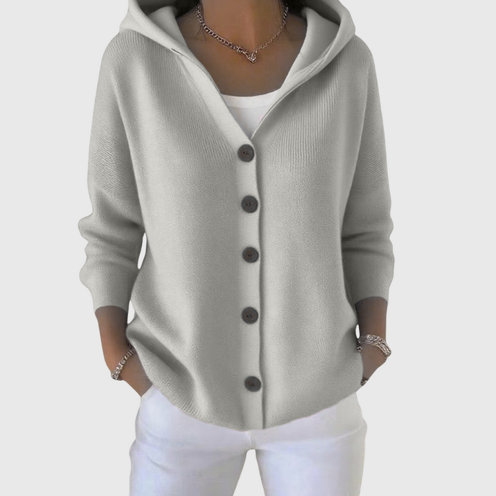 Clara | Soft Hooded Button Cardigan