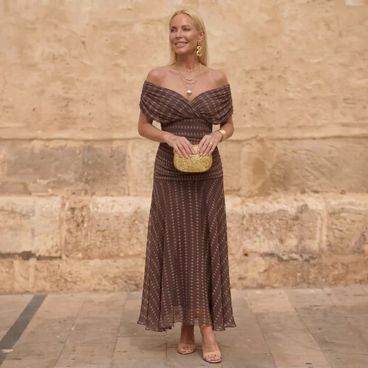 Sienna | Geometric Flow Dress