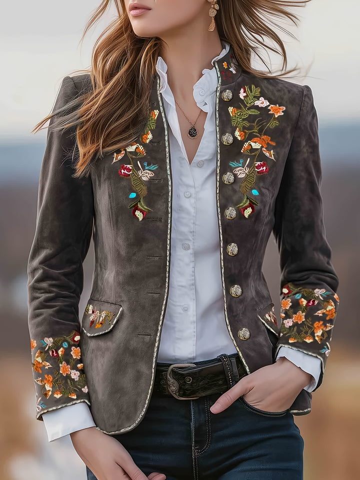 Rosalie | Embroidered Floral Blazer