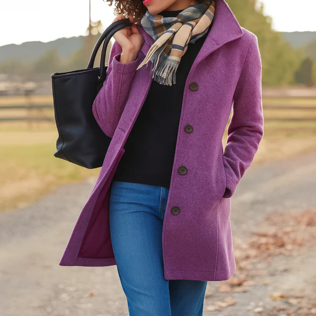 Harper | Classic Button Coat