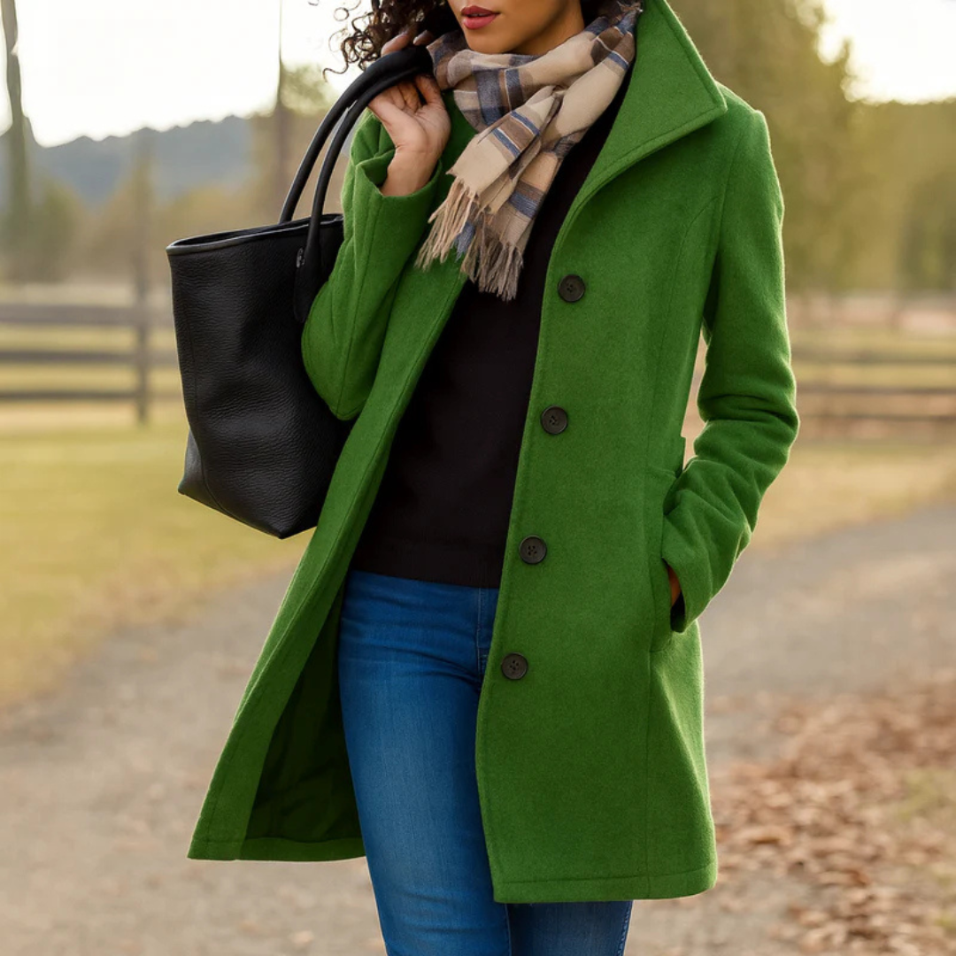 Harper | Classic Button Coat