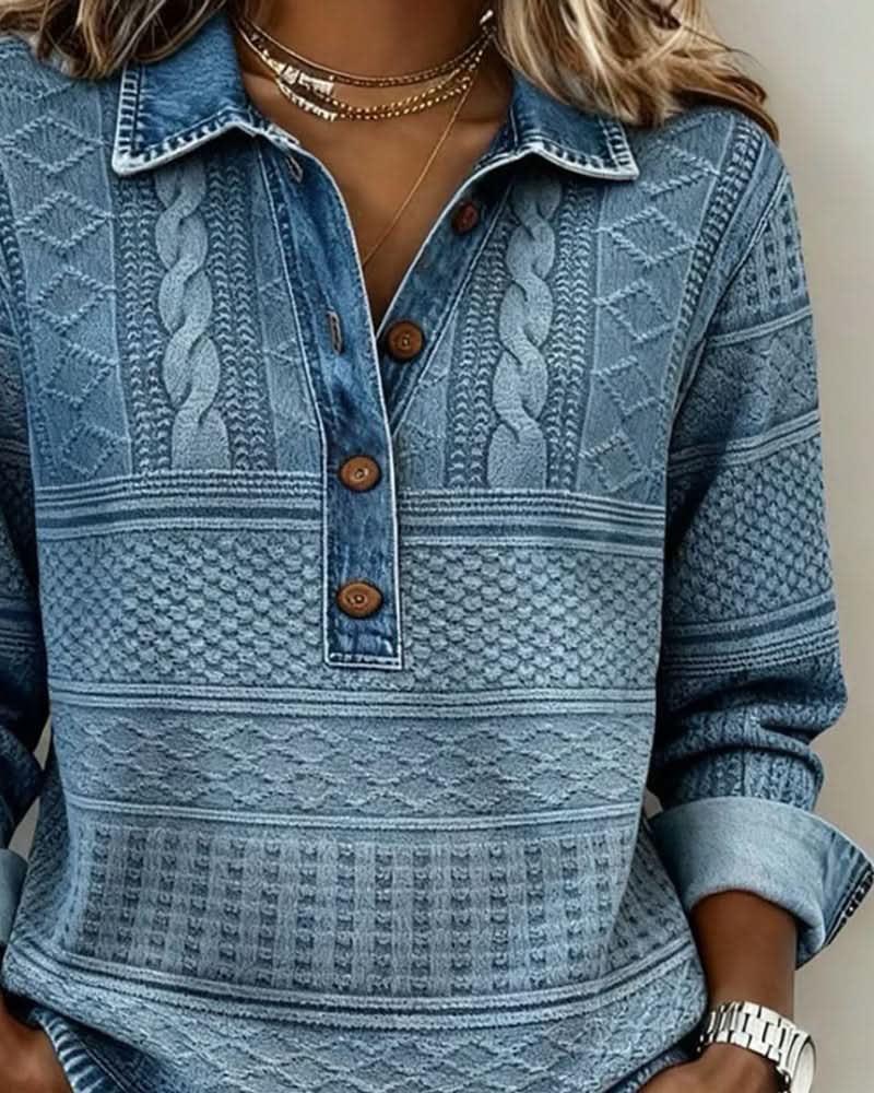 Madison | Relaxed Denim Pullover