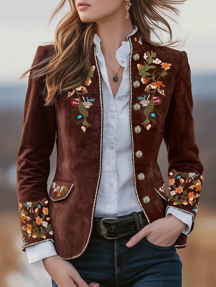 Rosalie | Embroidered Floral Blazer