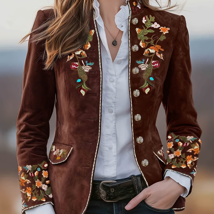 Rosalie | Embroidered Floral Blazer