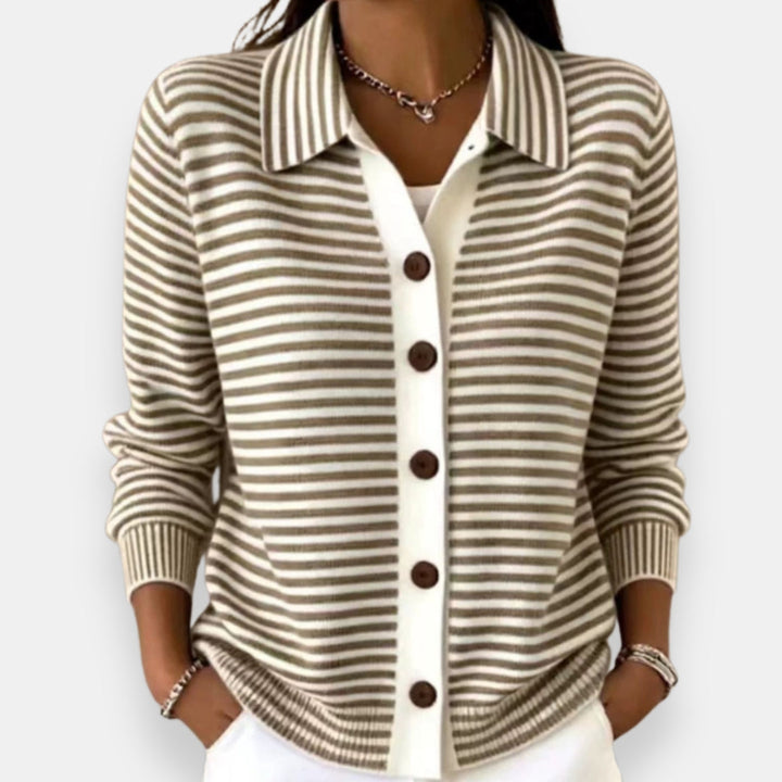 Lesley | Elegant Striped Cardigan