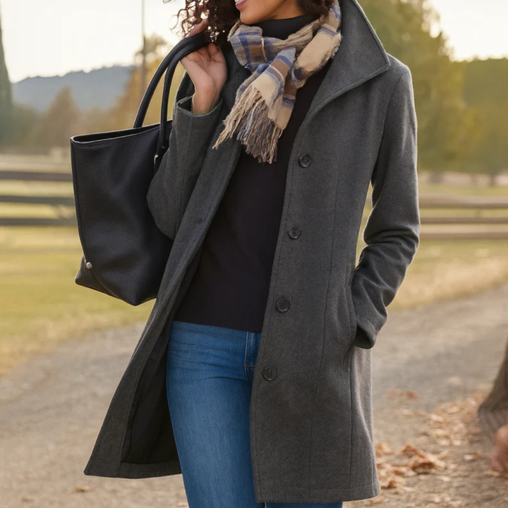 Harper | Classic Button Coat
