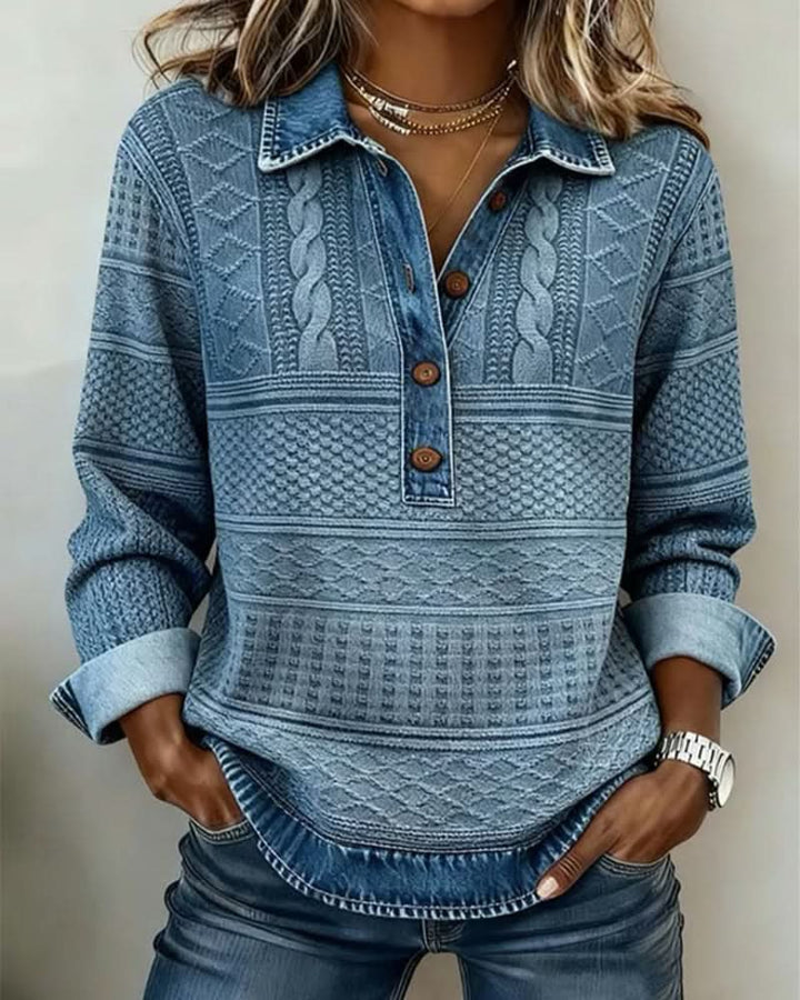 Madison | Relaxed Denim Pullover