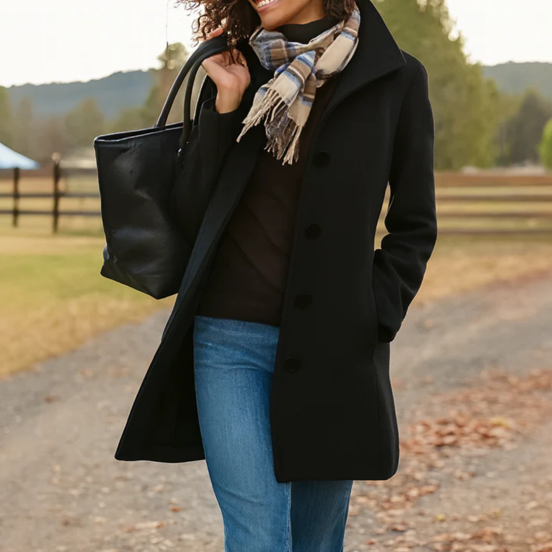 Harper | Classic Button Coat