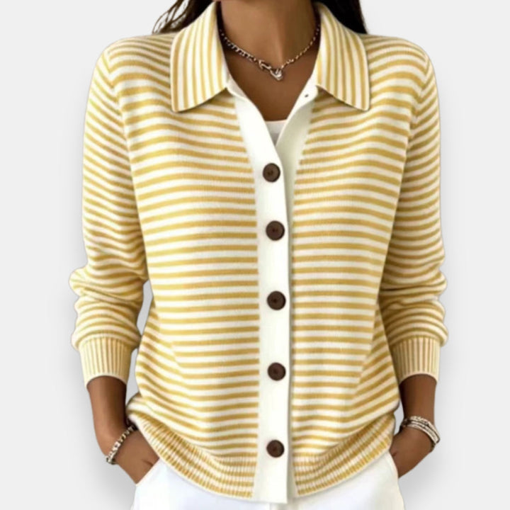 Lesley | Elegant Striped Cardigan