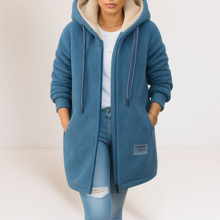 Megan | Cozy Hooded Longline Jacket