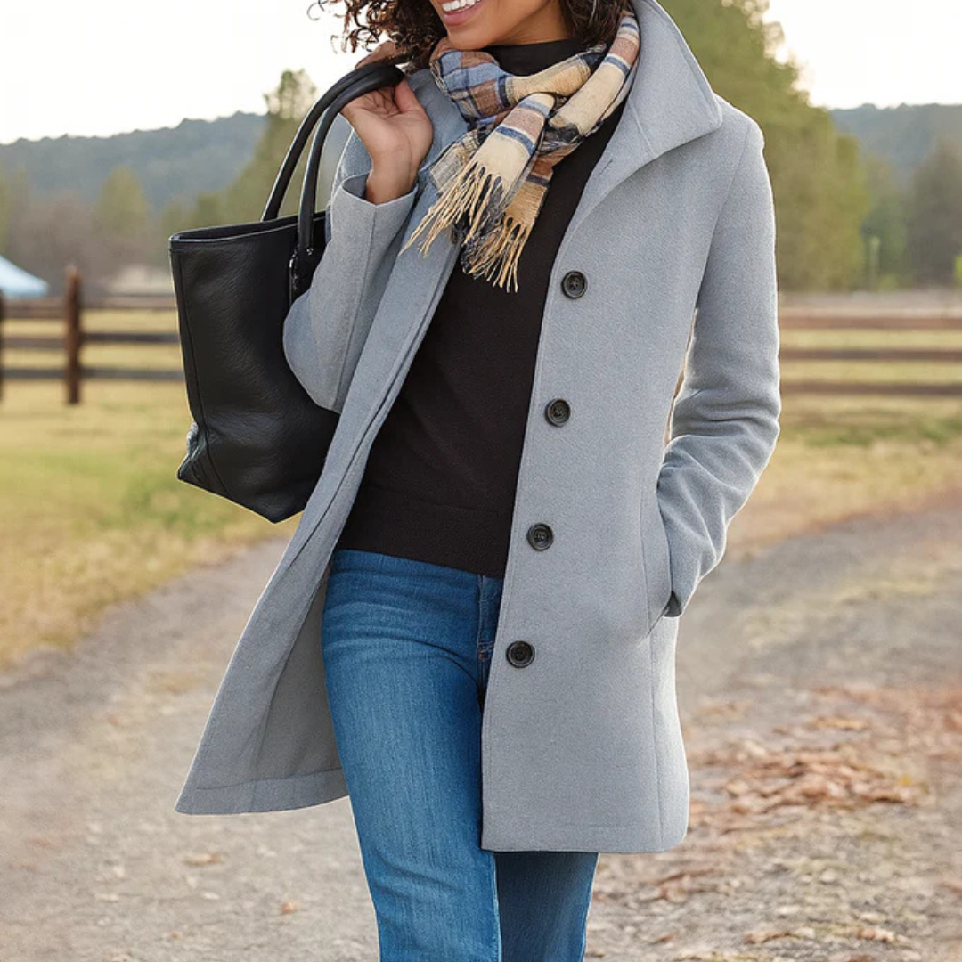 Harper | Classic Button Coat