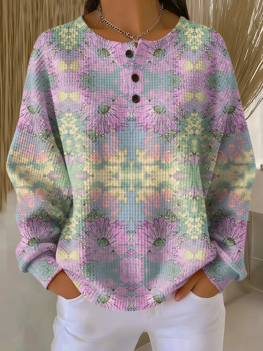 Alma | Ethnic Floral Pattern Sweater