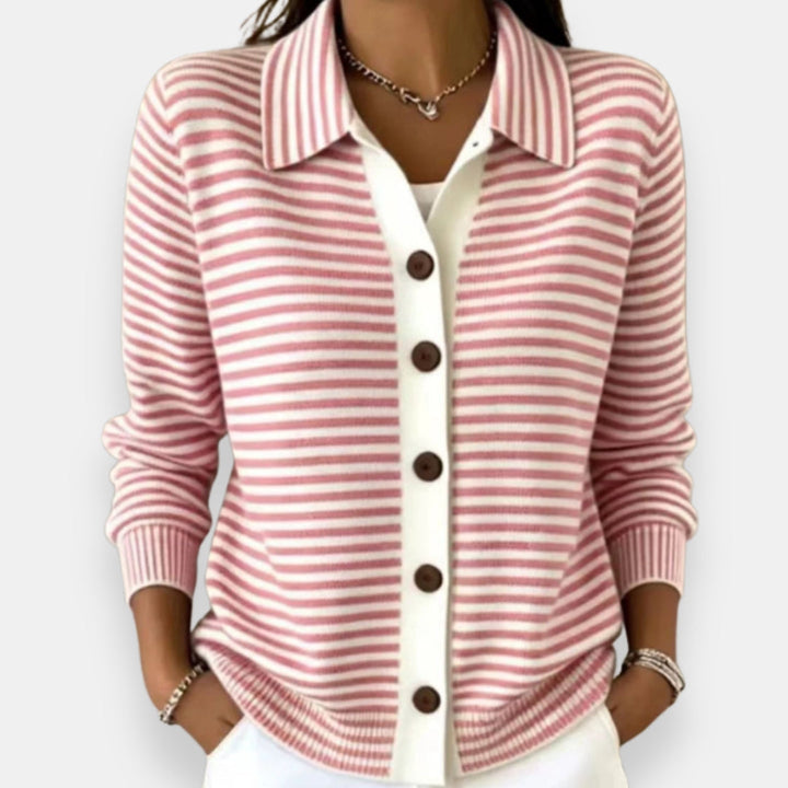 Lesley | Elegant Striped Cardigan