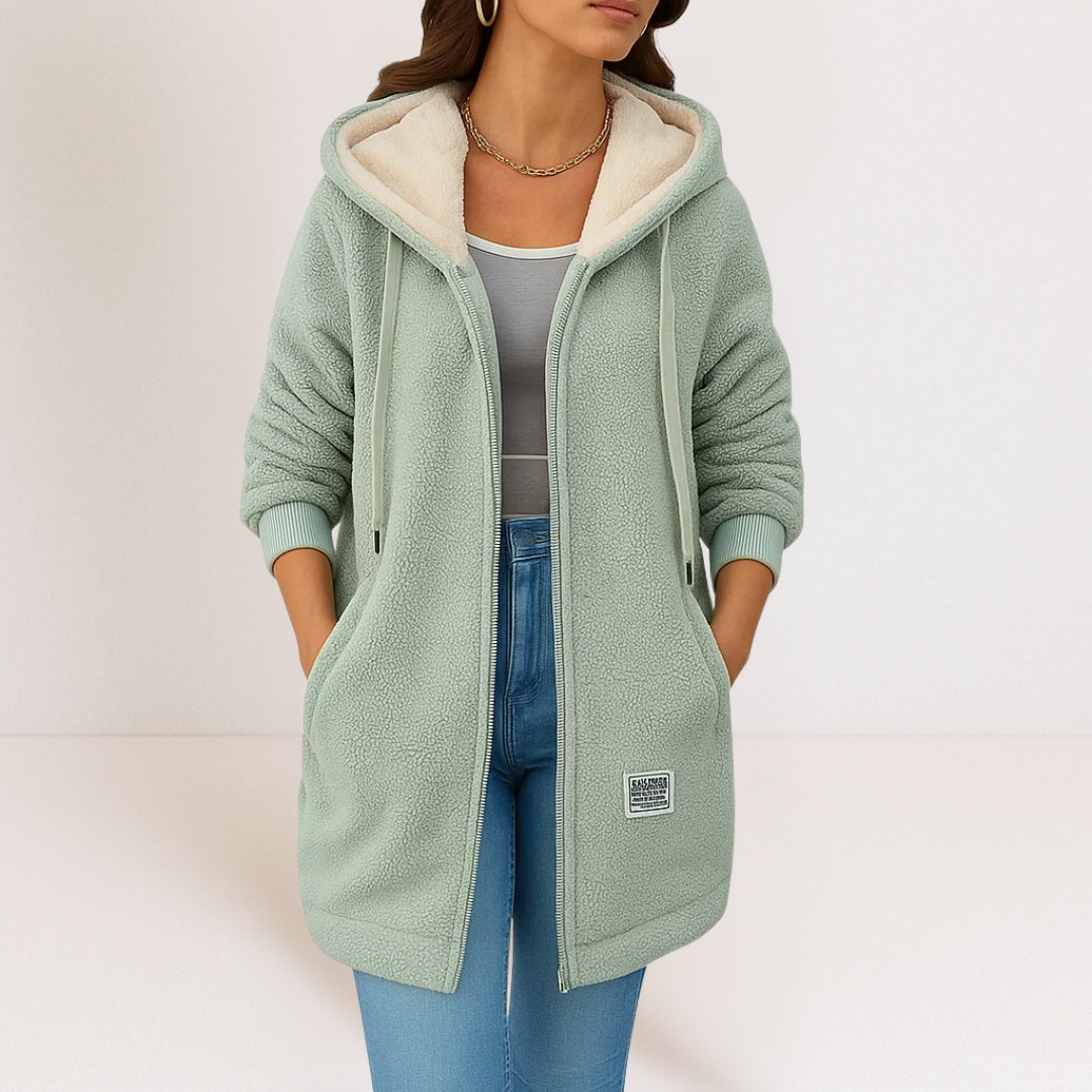Megan | Cozy Hooded Longline Jacket