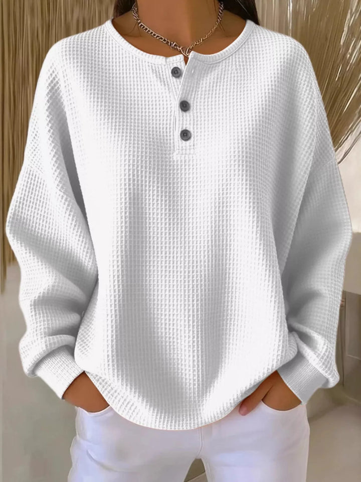 Melissa | Relaxed Button-Front Knit Sweater