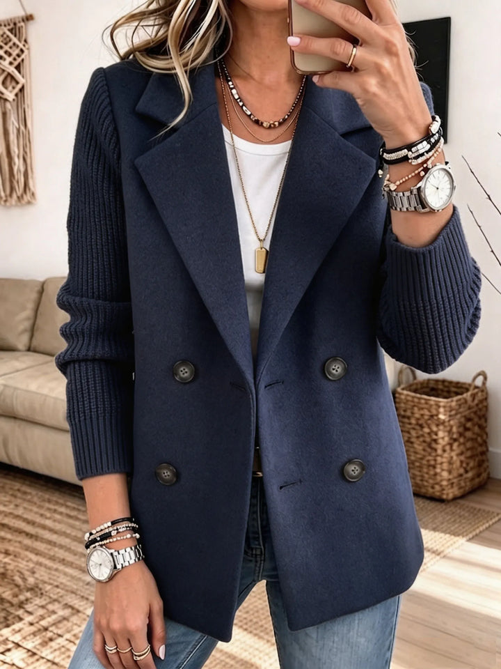 Marilyn | Knit Sleeve Blazer