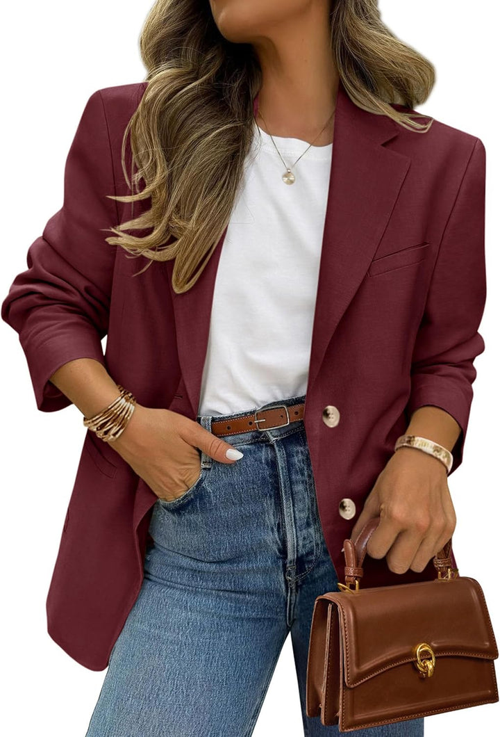 Nancy | Classic Two-Button Blazer