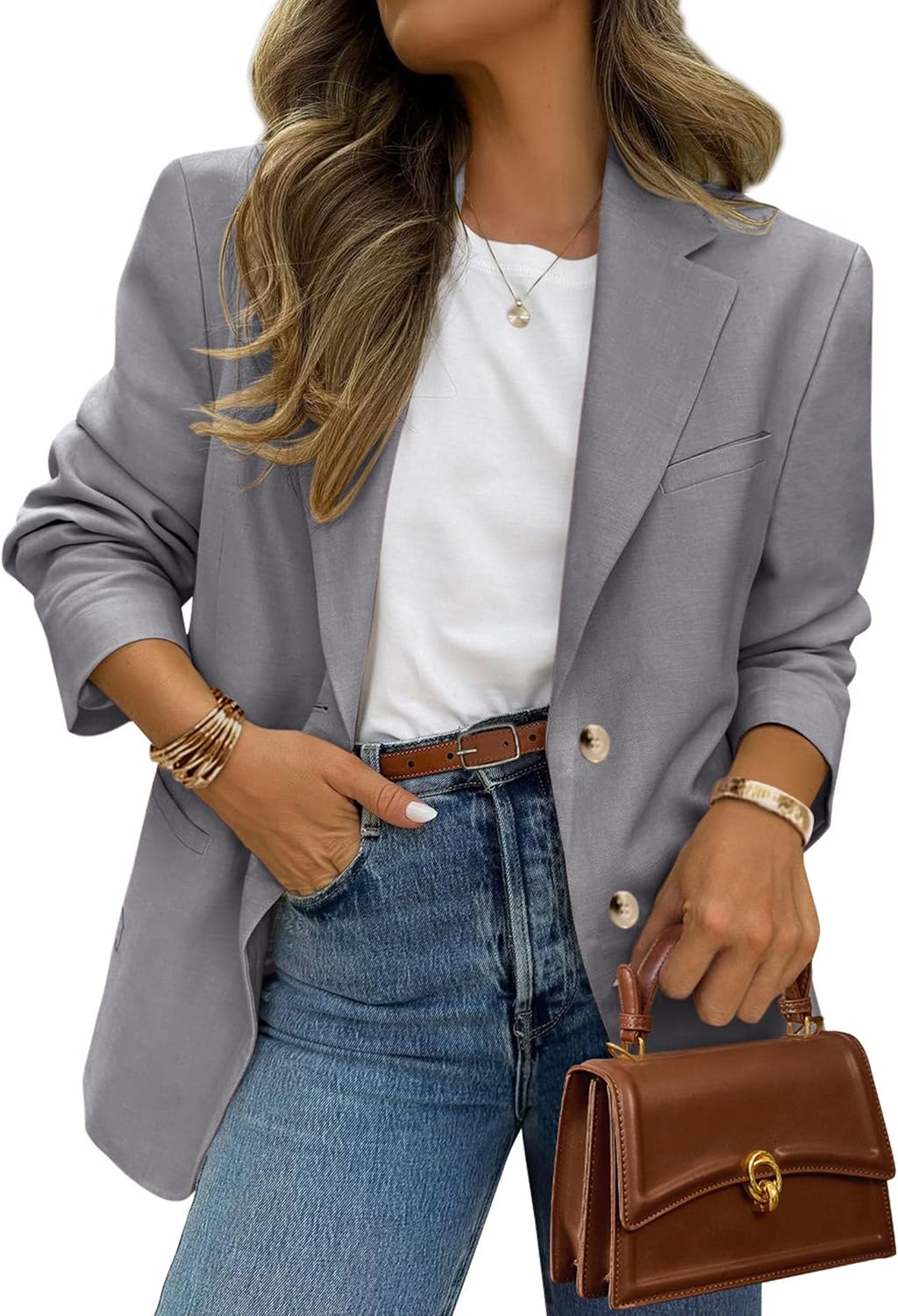 Nancy | Classic Two-Button Blazer