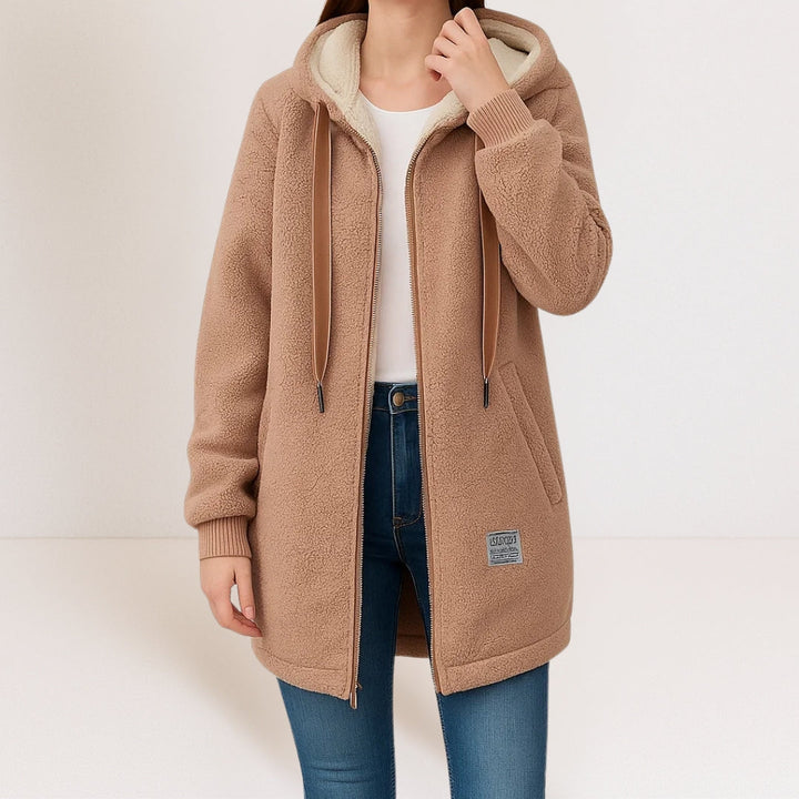 Megan | Cozy Hooded Longline Jacket