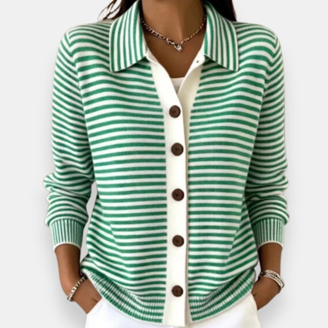 Lesley | Elegant Striped Cardigan