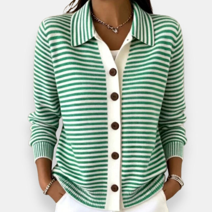 Lesley | Elegant Striped Cardigan