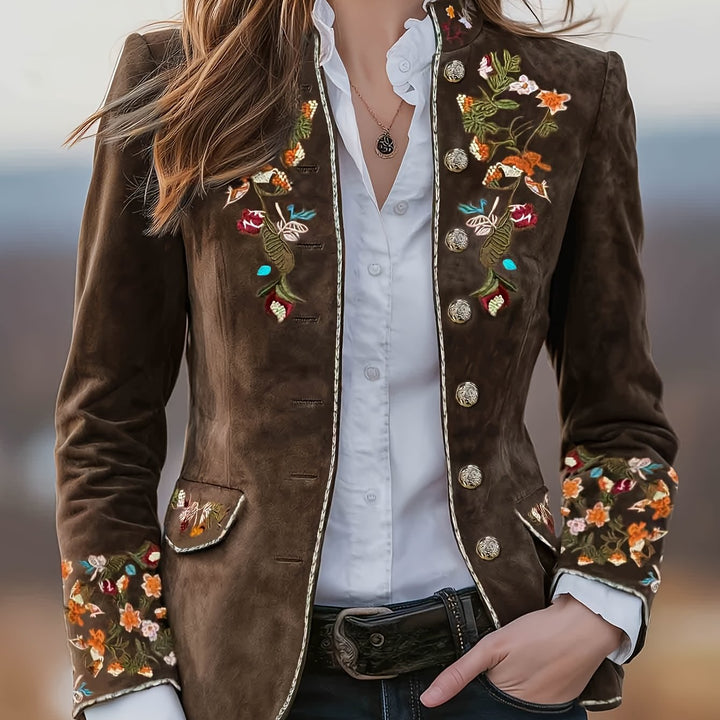 Rosalie | Embroidered Floral Blazer