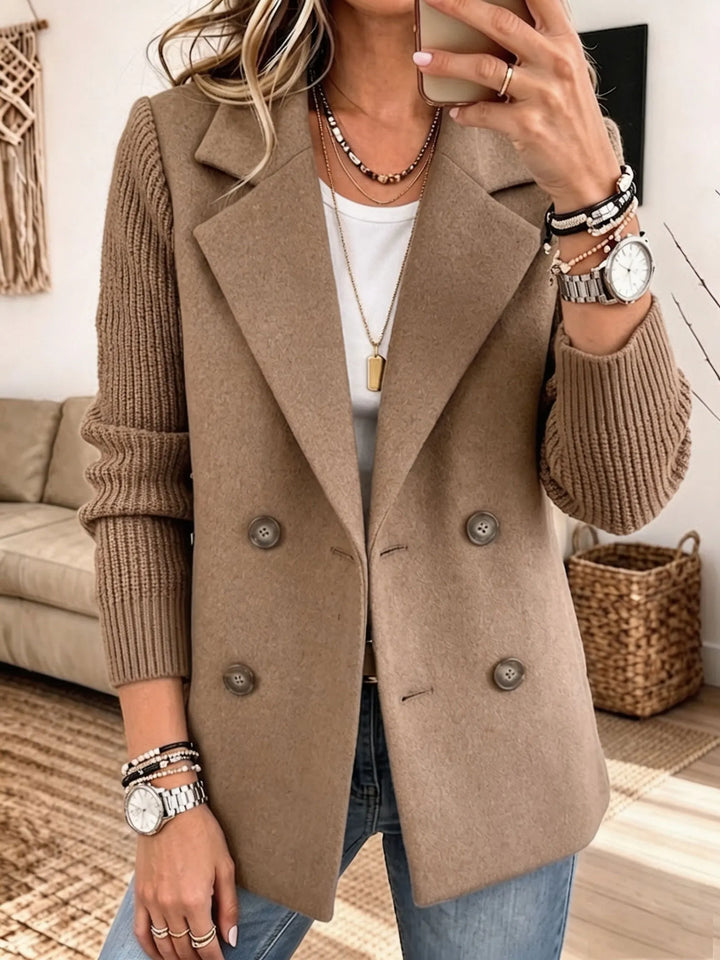 Marilyn | Knit Sleeve Blazer
