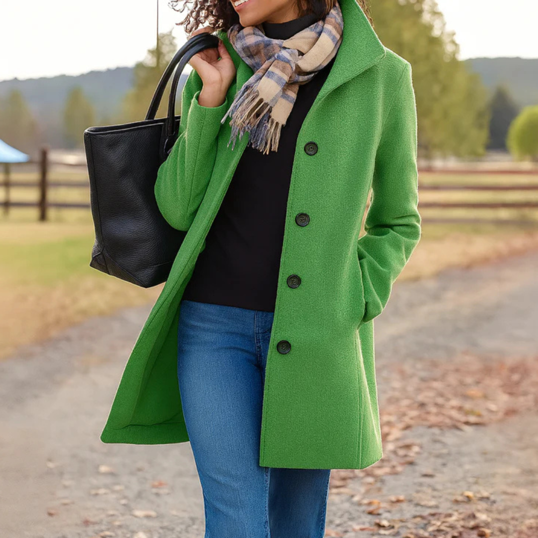 Harper | Classic Button Coat
