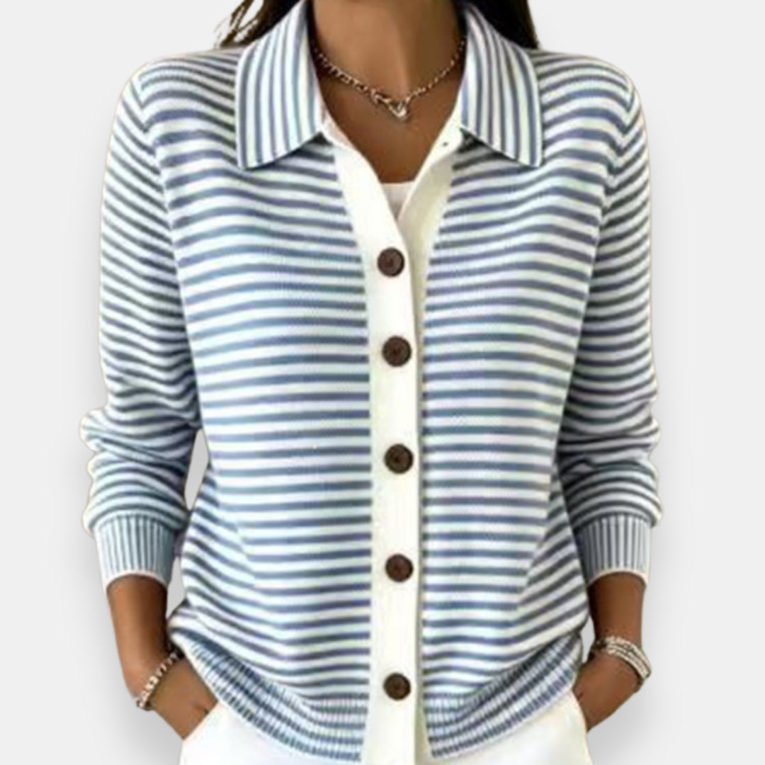 Lesley | Elegant Striped Cardigan