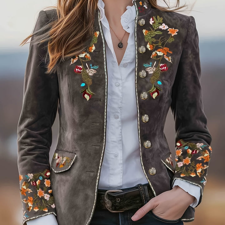 Rosalie | Embroidered Floral Blazer