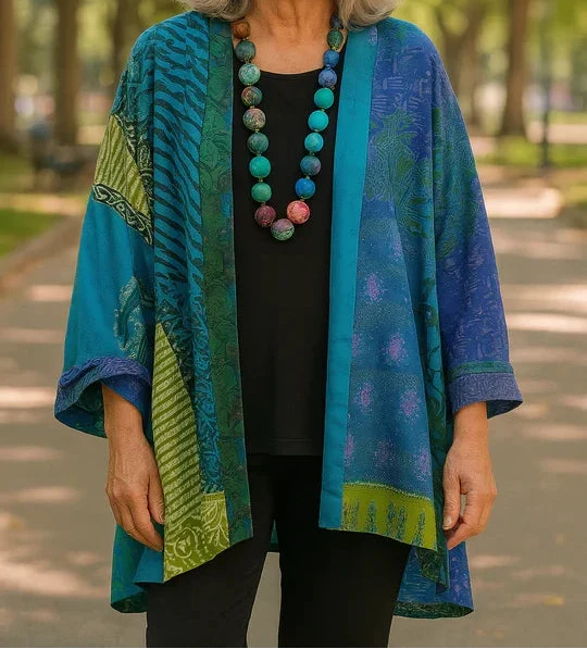 Isla | Colorful Patchwork Kimono Jacket