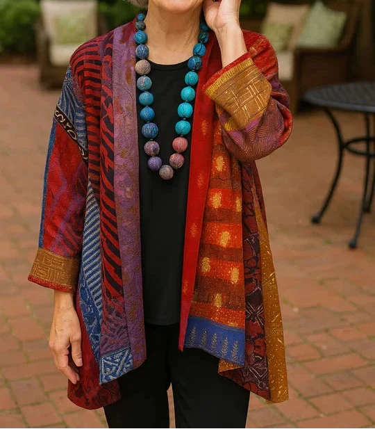 Isla | Colorful Patchwork Kimono Jacket