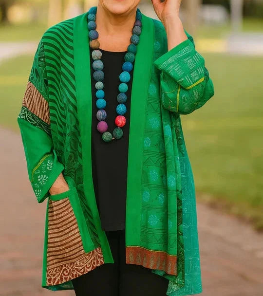 Isla | Colorful Patchwork Kimono Jacket