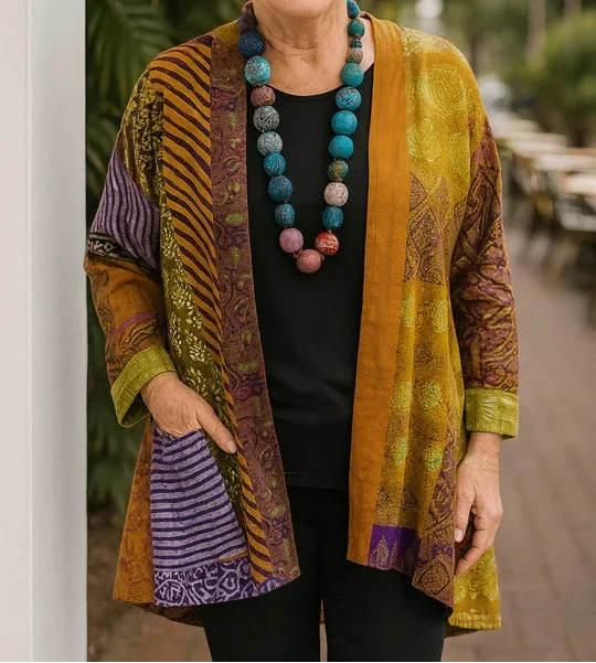 Isla | Colorful Patchwork Kimono Jacket