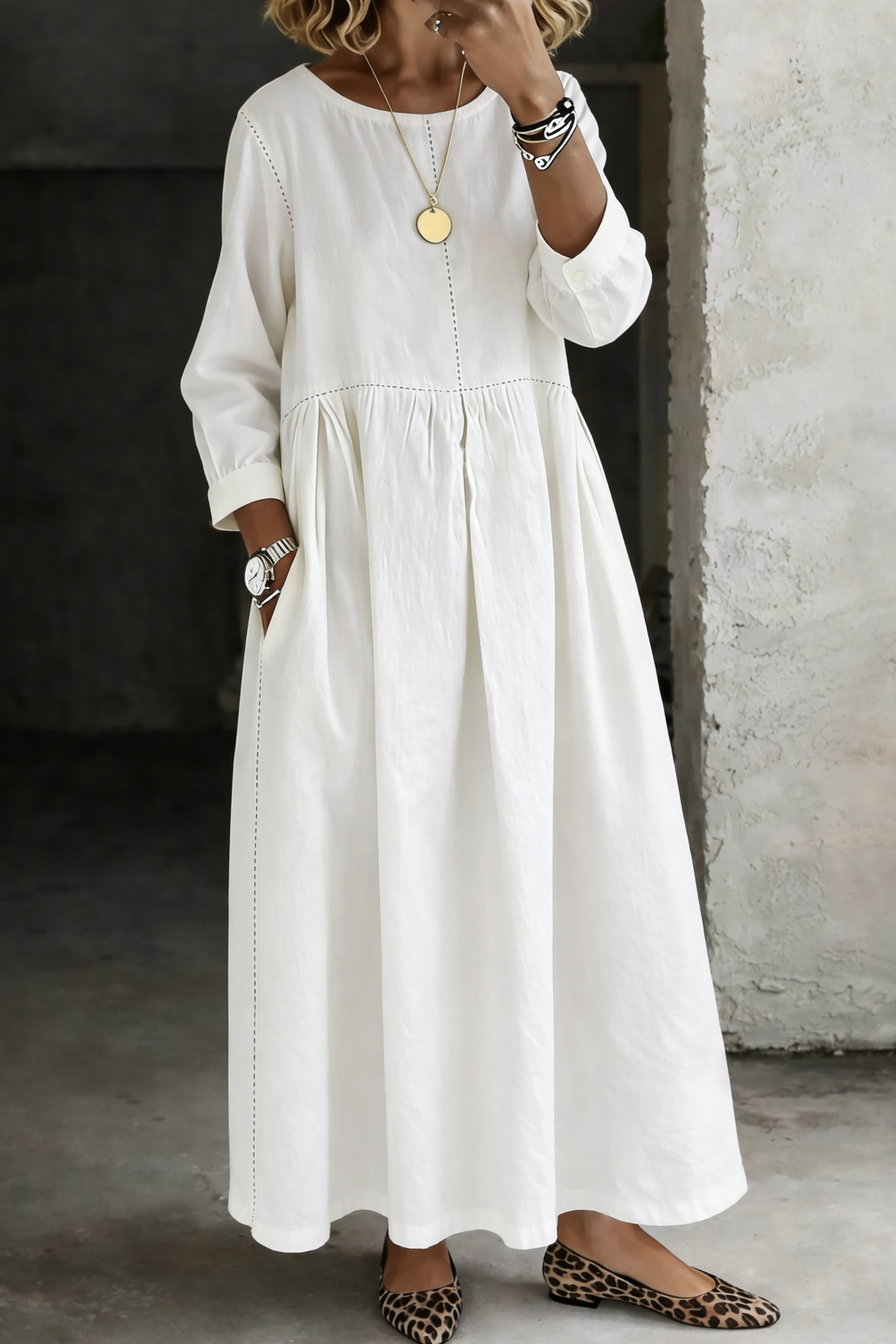 Martha | Vintage Denim Maxi Dress