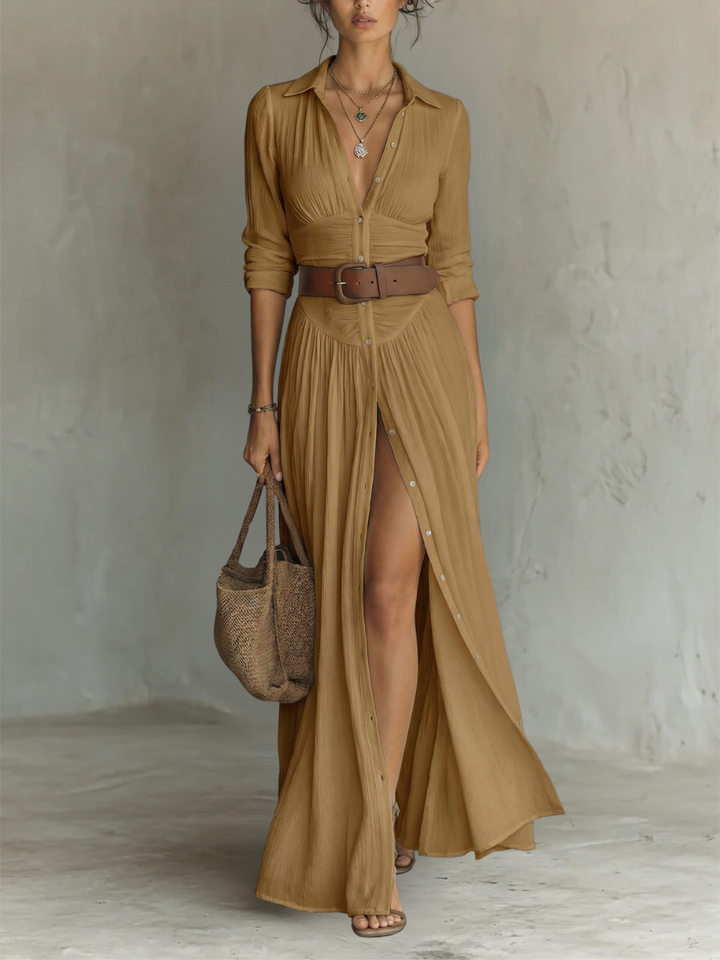 Sienna | Button-Front Maxi Dress