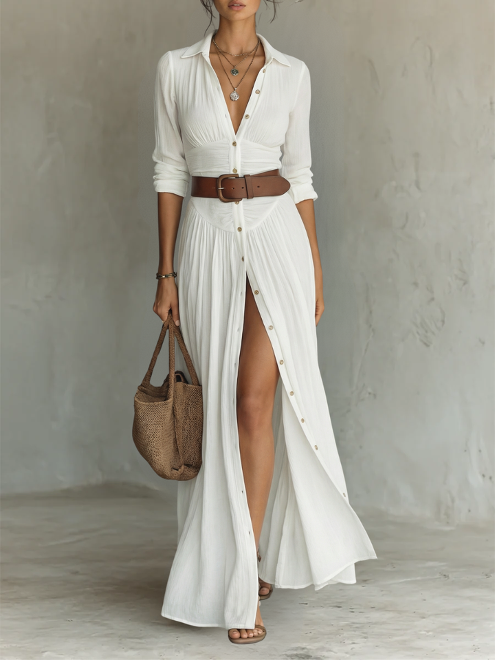 Sienna | Button-Front Maxi Dress