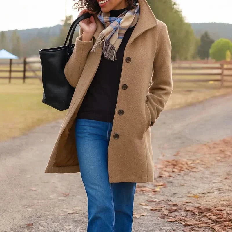 Harper | Classic Button Coat