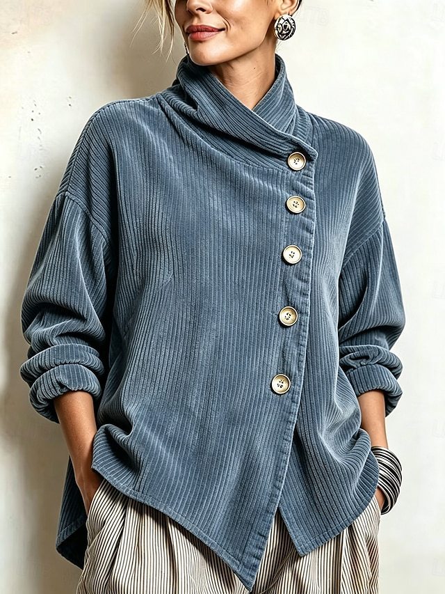Valerie | Elegant Button-Up Corduroy Jacket
