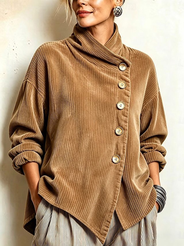 Valerie | Elegant Button-Up Corduroy Jacket