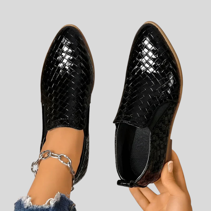 Dorothy | Elegant Woven Comfort Loafers