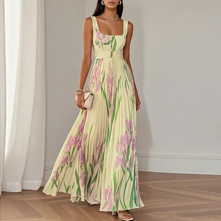 Grace | Floral A-Line Maxi Dress