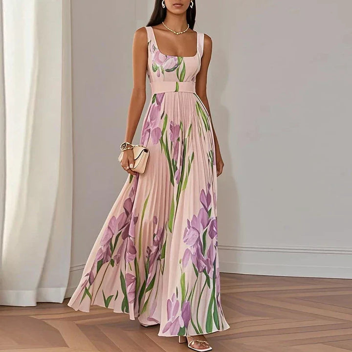 Grace | Floral A-Line Maxi Dress