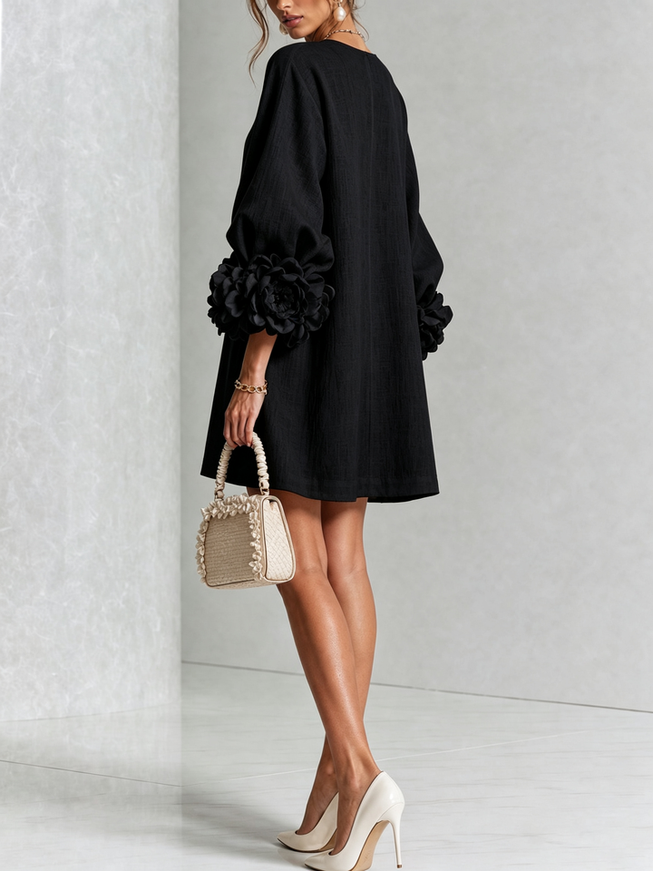 Clara | Elegant Button-Detail Knit Dress