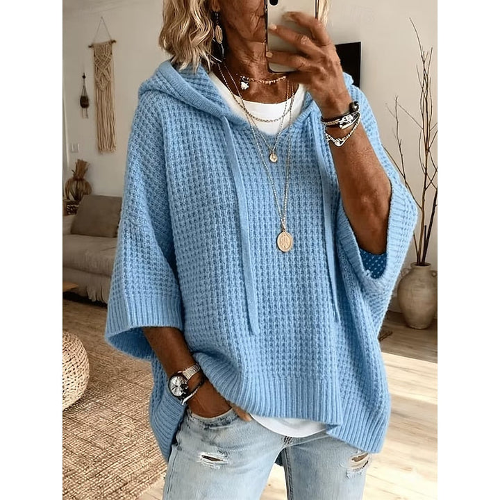 Maya | Relaxed Hooded Knit Top